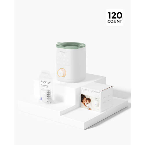 Nutri Smart Baby Bottle Warmer and 120 Count Breastmilk Storage Bags