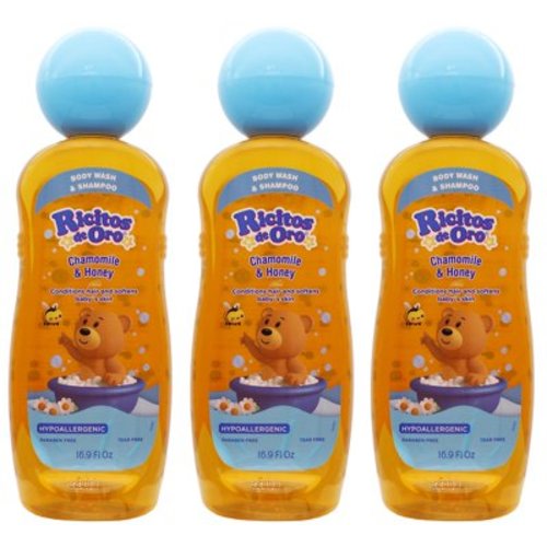 Ricitos de Oro Body Chamomile Wash & Shampoo 16.9FO 3PK