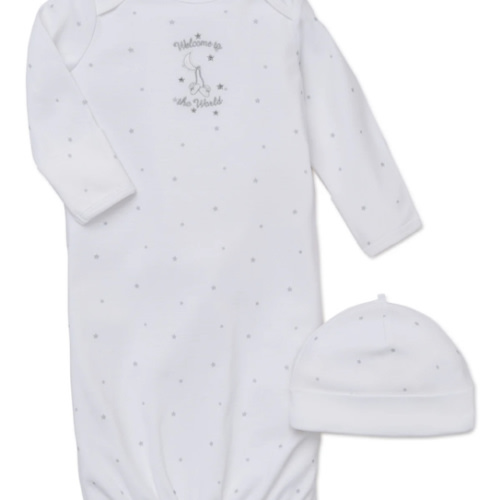 Welcome To The World Sleeper Gown and Hat