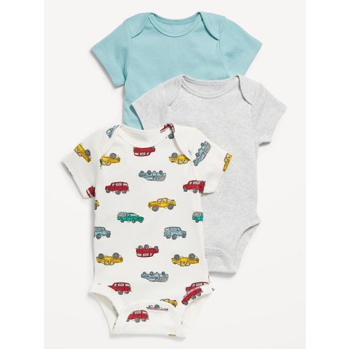 Short-Sleeve Bodysuit 3-Pack for Baby