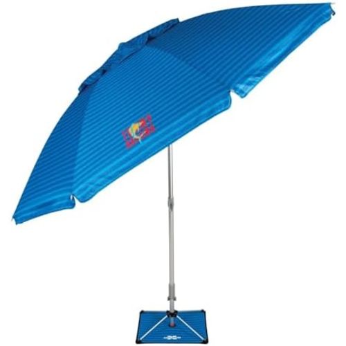 T0MMY BAHAMA 8 ft Beach Umbrella with wind vent and sand anchor