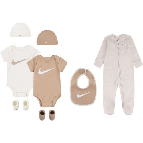 Baby 8-Piece Gift Set, 0-6M, Pale Ivory Heather