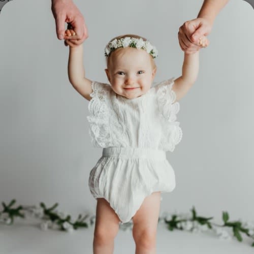 Rustic baby girl lace romper, 1st birthday lace chic Baby girls boho outfit, Boho girl outfit, Rustic off white baby girl lace bubble romper