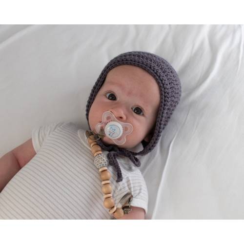 Newborn Boy Bonnet, Classic Baby Bonnet, Crochet Baby Boy Hat, Baby Boy Shower Gifts, Hospital Gift for Baby Boy, Gift for Baby Nephew