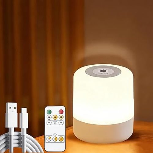 Baby Night Light 3 Colors Egg Light for Nursery Rechargeable Nursery Night Light Small Cordless Table&Bedside Lamp Eye Caring Dimmable LED Touch Night Lamp for Kids, Toddler, Nursing