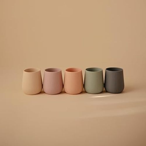 mushie Silicone Baby Starter Training Cup | 6 Months+ (Tradewinds)