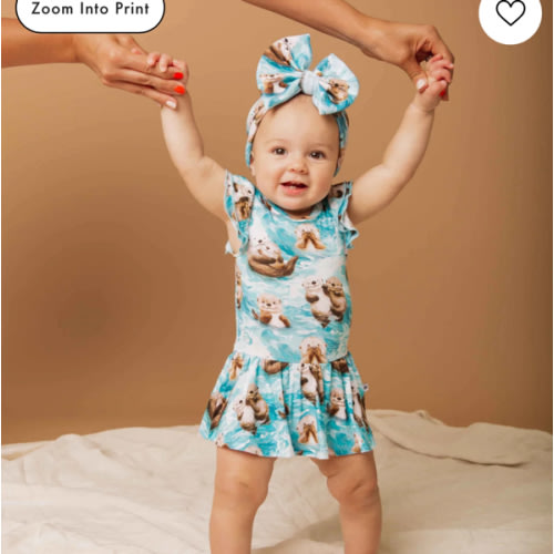 My Otter Half Cap Sleeve Ruffle Dress