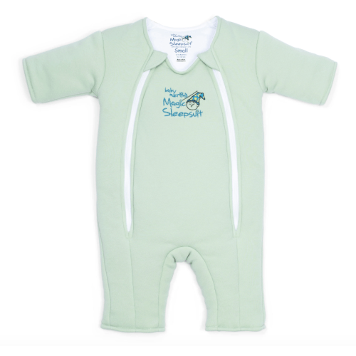 Sage Green Baby Merlin’s Magic Sleepsuit – 100% Cotton Sleep Solution