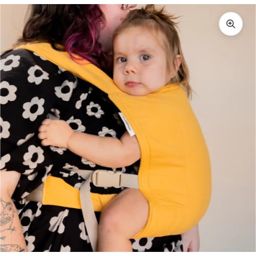 Lark Baby Carrier in Amber Yellow | Comfortable & Stylish Support