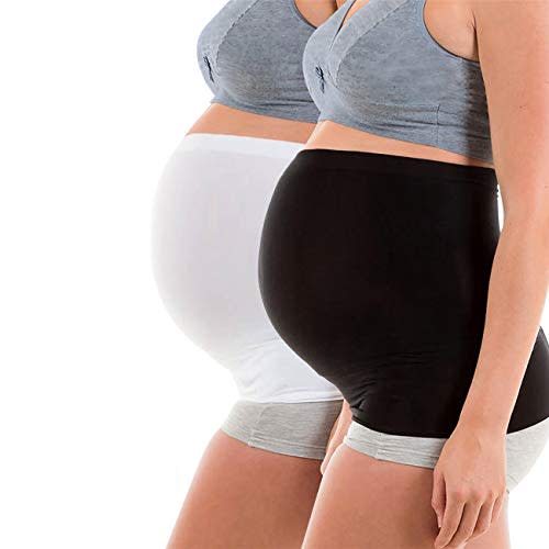 DIRAVO Womens Maternity Belly Band for Pregnancy Non-slip Silicone Stretch Pregnancy Support Belly Belt Bands…