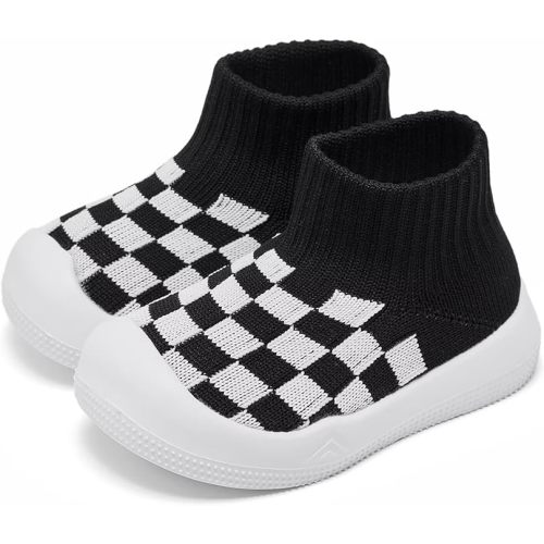 Eashi Baby Boy Girl Non-Skid Indoor Infant Walking Shoes Breathable Warm Elastic Sock Shoes with Memory Sole Protect Toes Outdoor Sneakers