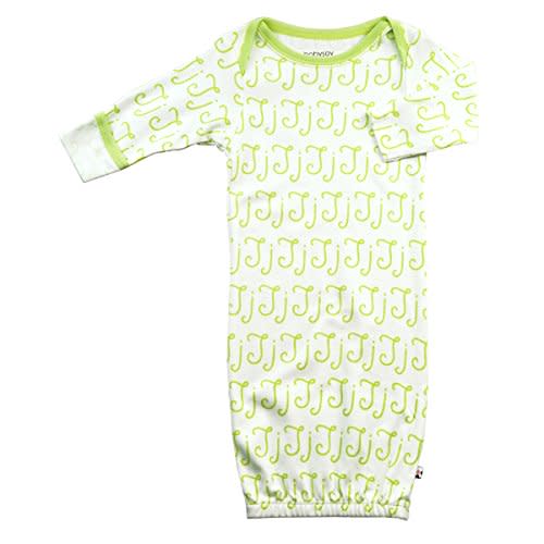 Babysoy Unisex Baby Long Sleeve Alphabet Pattern Gown SleepSack/Bundler