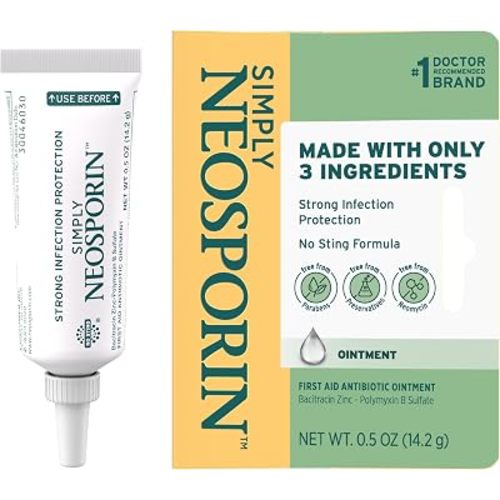 Simply Neosporin Antibiotic Ointment, 3-Ingredient Formula, 0.5 oz