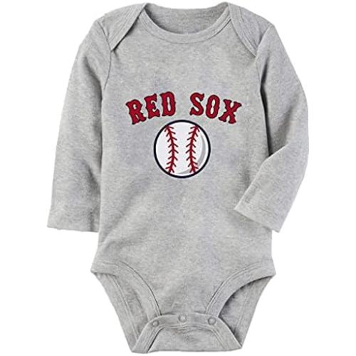 Red Sox Baseball Baby Boy Girl Onesie Newborn Organic Bodysuit Romper