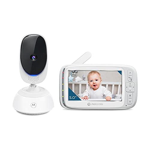 Motorola Nursery VM75 Video Baby Monitor Camera, 1000ft Range no WiFi 2.4 GHz Wireless, 5" Screen, 2-Way Audio, Temperature Sensor, Night Vision