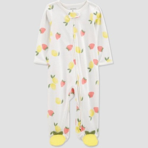Carter's Just One You®️ Baby Girls' Fruit Sleep N' Play - Ivory Newborn