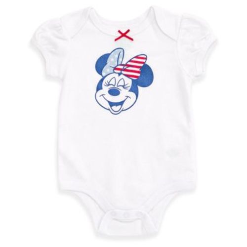 Disney Mickey Mouse July 4th Newborn Baby Boys Bodysuit Boy's White 4th Of July Newborn