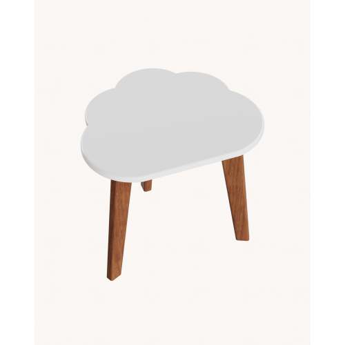The Cloud Side Table - Natural wood color