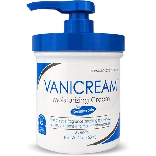 Vanicream Moisturizing Skin Cream with Pump Dispenser - 16 fl oz (1 lb) - Moisturizer Formulated Without Common Irritants for Those with Sensitive Skin