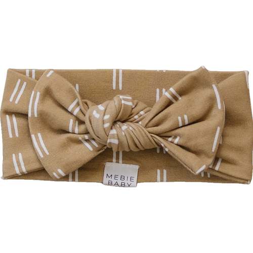 Light Mustard Strokes Head Wrap