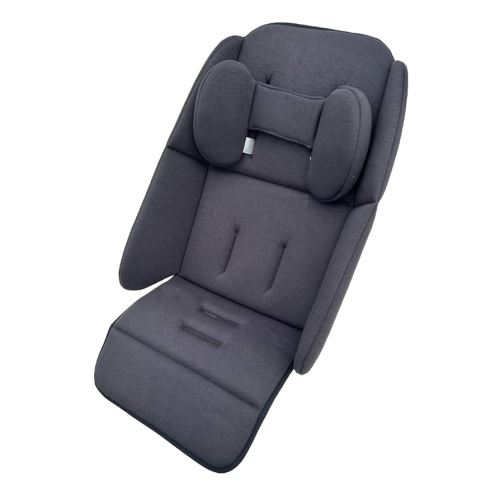 Insert Liner Cushion Seat Compatible with Uppababy Vista V2 and Cruz Strollers, with Head Support Pillow and Wedge Support, Skin Friendly Fabric (Dark Grey)