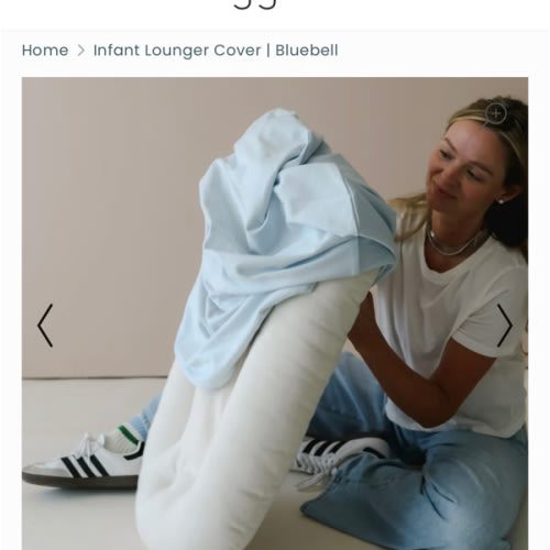 Infant Lounger Cover | Bluebell