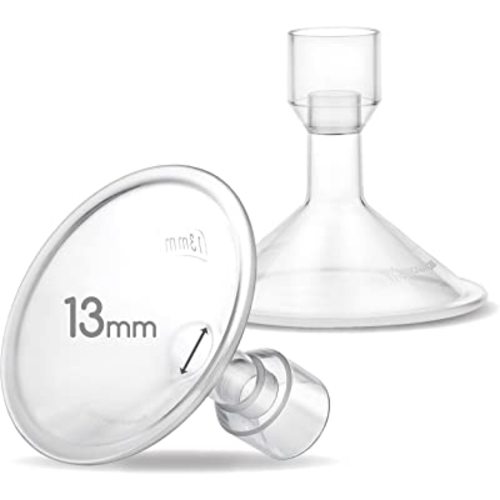 Maymom MyFit 13mm Shields Compatible with Medela Breast Pump- PersonalFit, Freestyle, Harmony, Maxi Connector; Connect to Maymom Widemouth/Narrow Connector, PersonalFit/Freestyle Flex Connector; 2pcs