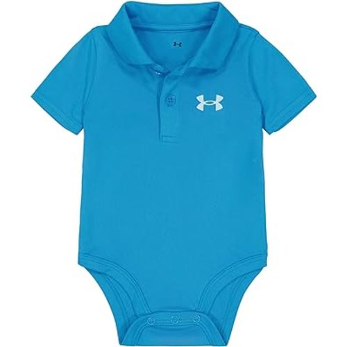 Under Armour Baby Boys Logo Polo Bodysuit, Capri - Core, 6-9 Months US
