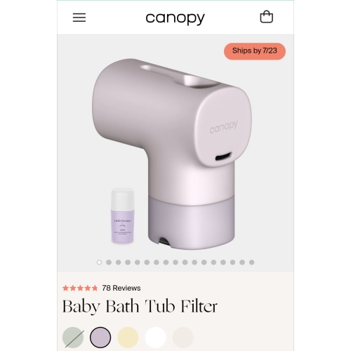 Bath Filter for Baby | The Best Bathtub Water Filter - Canopy