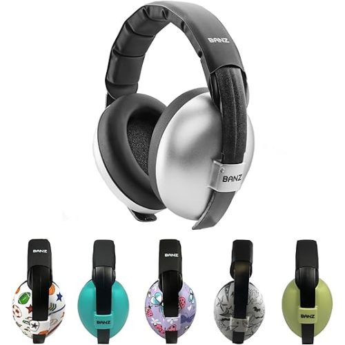Banz Bubzee Baby Headphones for Noise Protection - Baby Ear Muffs, Newborn Infant & Toddler, 0 to 36 Months, Adjustable