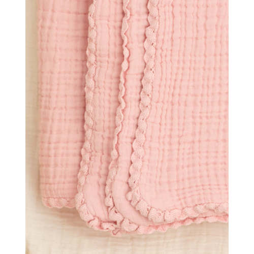 Soft, Garment-Dyed Lace Baby Blanket | Organic Cotton Gauze | Willaby – willaby