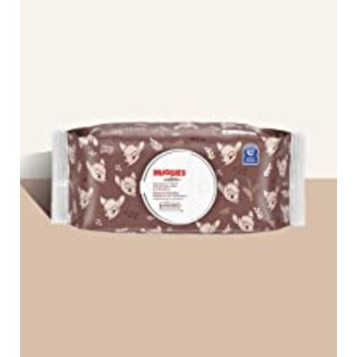 Huggies Calm Baby Diaper Wipes, Unscented, Hypoallergenic, 10 Push Button Packs (560 Wipes Total) - 560 Count (Pack of 10)