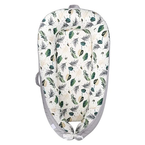 Baby Lounger Soft Cover Newborn Lounger Cover Infant Lounger Cover Floor Seat for Lounger Color Green Leave