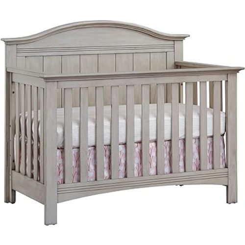 Soho Baby Chandler Premium 4-in-1 Convertible Crib, Stone Wash, GreenGuard Gold Certified