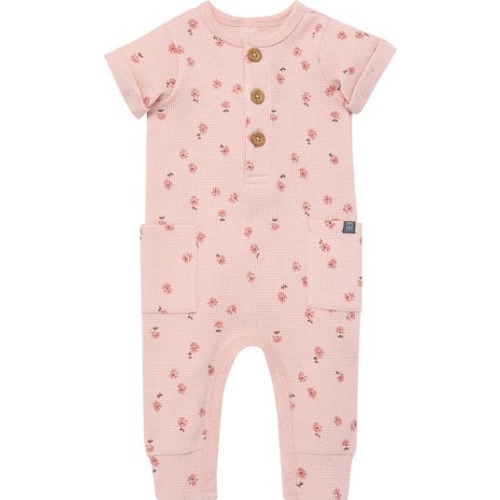 Short Sleeve Long Romper, 0-3M