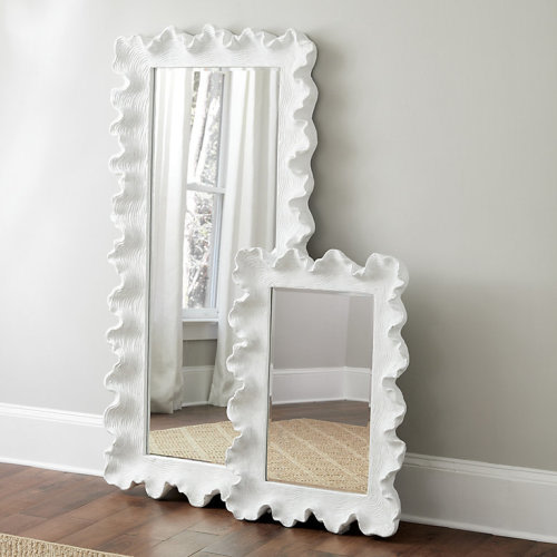 Atoll Rectangular Mirror with Antique Finish & Beveled Edge for Bath or Powder Room