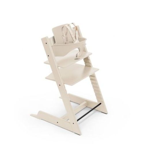 Stokke Tripp Trapp Standard High Chair 2 with Adjustable Baby Set - Vanilla