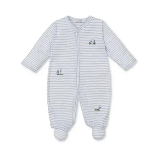 Fairway Foursome Blue Stripe Footie