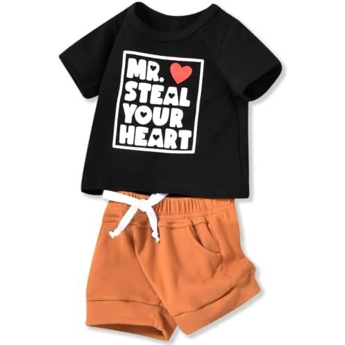 Aalizzwell Newborn Infant Baby Boys Summer Outfit