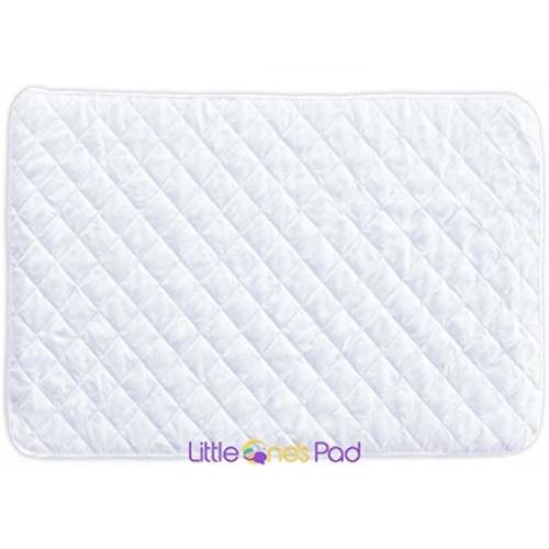 Little One's Pad Pack N Play Crib Mattress Cover - 27" X 39" - Fits Most Baby Portable Cribs, Play Yards and Foldable Mattresses - Waterproof, Dryer Safe - Comfy and Soft Fitted Crib Protector