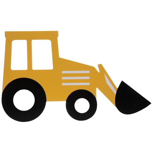Yellow Shovel Truck Wood Wall Decor