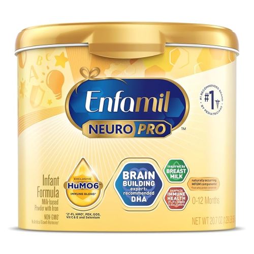 Enfamil NeuroPro Baby Formula, Infant Formula Nutrition, Triple Prebiotic Immune Blend, 2'FL HMO, & Expert-Recommended Omega-3 DHA, Perfect Choice for Baby Milk, Non-GMO, Powder Tub, 20.7 Oz
