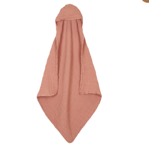 Bath - Infant Hooded Towel - Rose