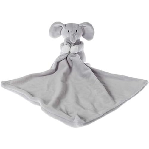 Apricot Lamb Stuffed Animals Security Blanket Gray Elephant Infant Nursery Character Blanket Luxury Snuggler Plush(Gray Elephant, 13 Inches)