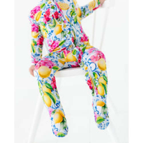 Carpe Lemon Ruffle Footie 6-12M