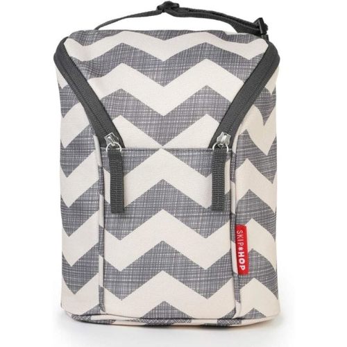 Skip Hop Baby Breastmilk Cooler Insulated Bottle Bag, Grab & Go, Chevron