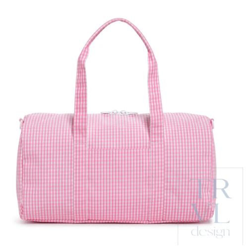 Duffel - Weekender - Gingham Pink – shopTRVLdesign