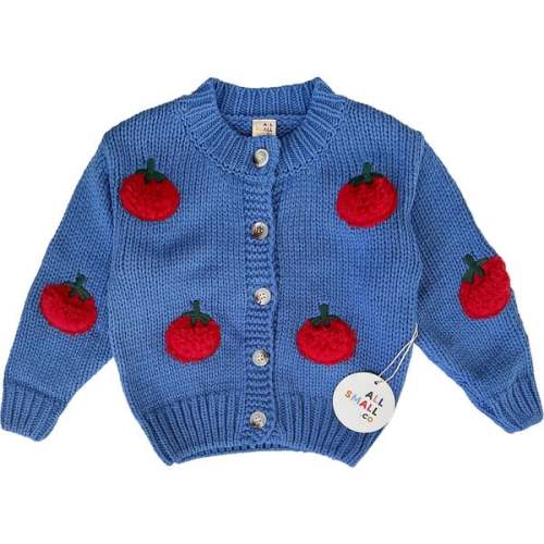 6 Month OR 12 Month: Tomato Cardigan, Blue - All Small Co | Maisonette