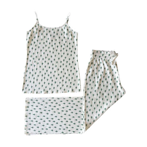 Cactus / Organic Pointelle Women's Cami Lounge Set