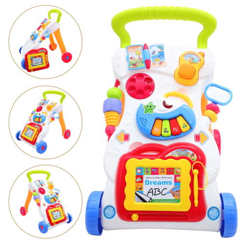 2 in 1 Baby Walker Sit-to-Stand Toys, Learning Walker for Boys Girls Toddler